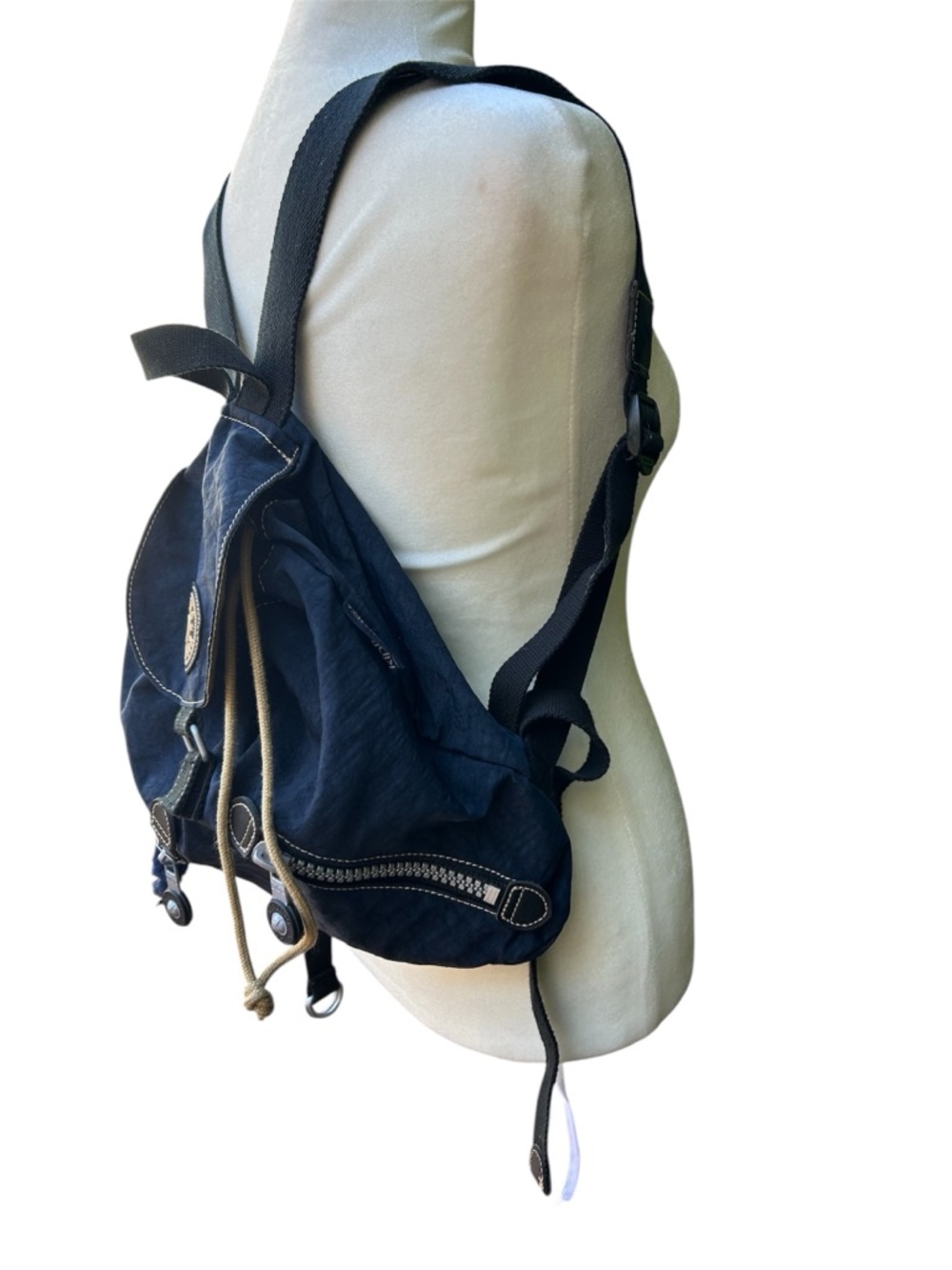 Kipling Backpack Navy Blue Nylon - Picture 4 of 10